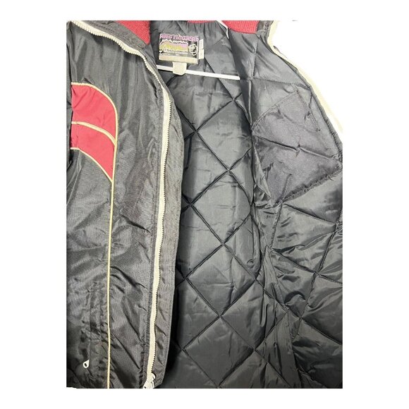 Vintage Arctic Cat Arctic wear Tall Med Black Winter Sports Jacket Coat Sledding - Picture 6 of 11